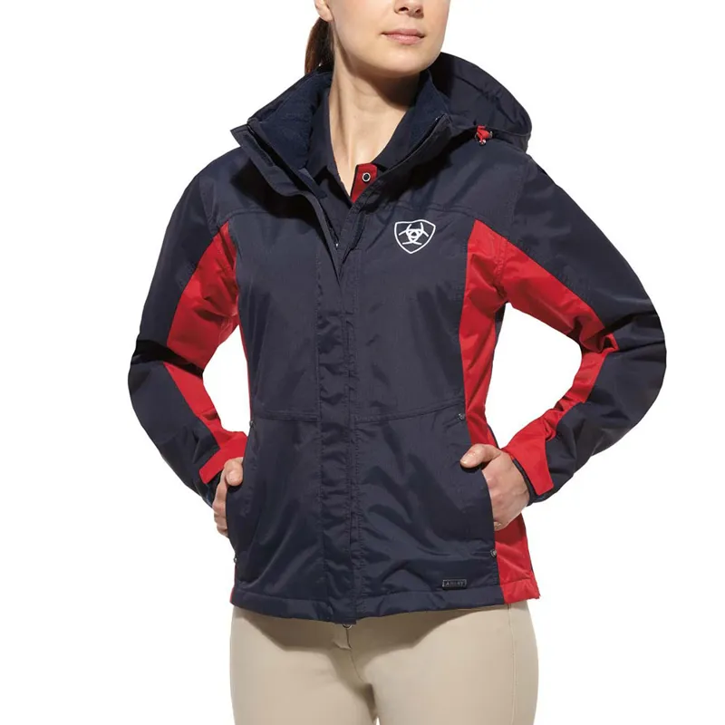 Ariat Womens Team Waterproof Jacket - Navy